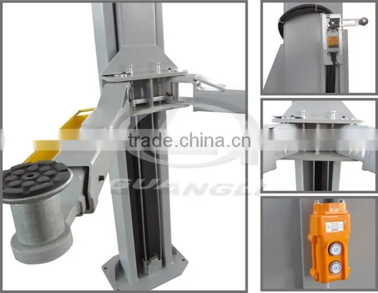 CE Certification Factory supply Asymmetric design Hydraulic Auto 2 post car lift