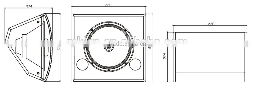450W Stage coaxial sound,15 inch Monitor loudspeaker,pro sound system