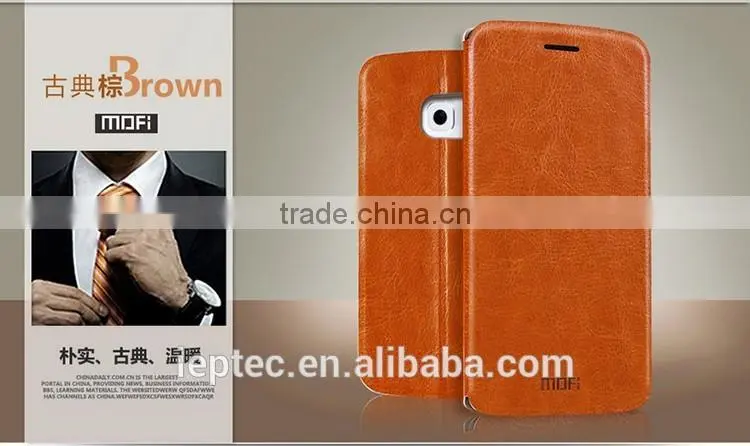 MOFi PU Leather Smart Mobile Phone Flip Cover Cases for Samsung Galaxy S6 Edge , Samsung G9250