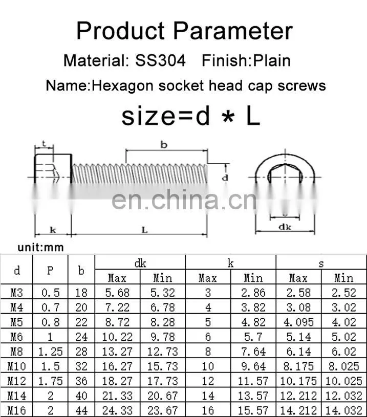High quality ISO9001 / TS16949 repair tools stainless steel hexagon bolts countersunk head screws