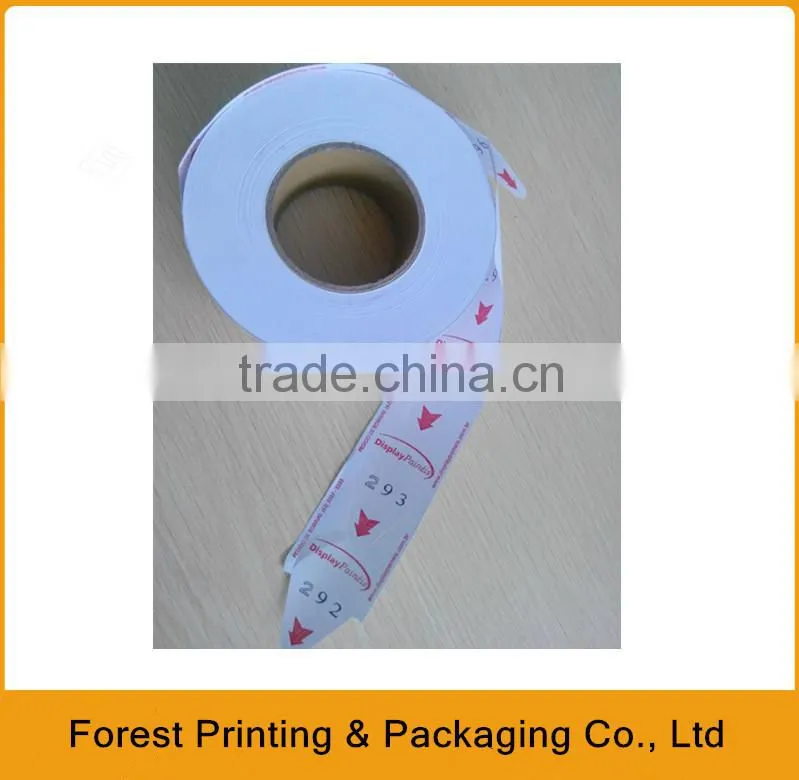 2014 paper queue ticket printing in factory.