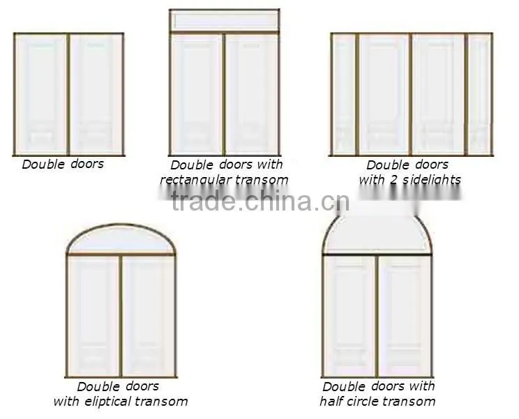Premium Quality Modern Wrought Iron Security Doors Design