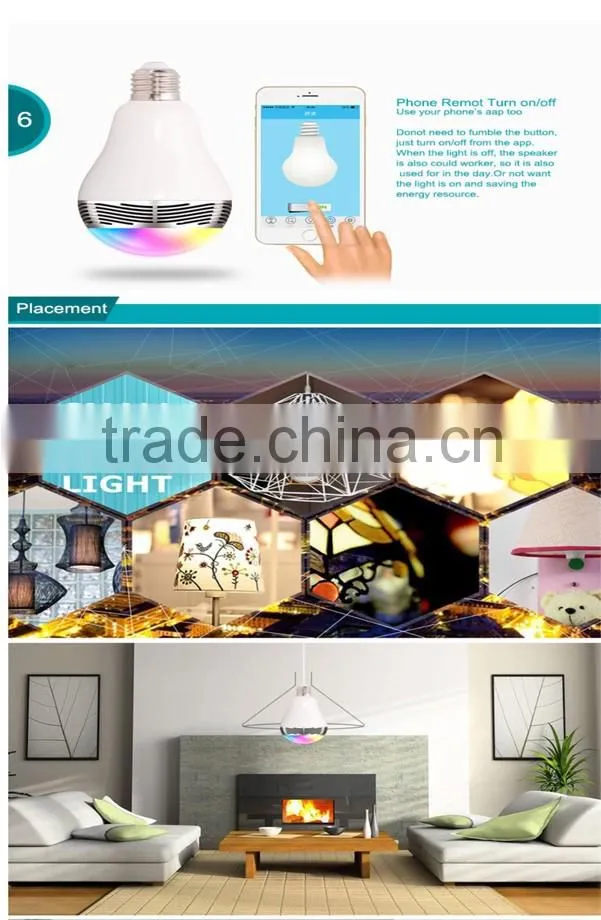 manufacturor 2016 blutooth speaker,led bulb speaker,partable speaker