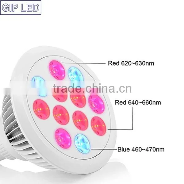 Greenhouse red blue e27 24w 12w led grow light 24w 12w e27 led grow lights for indoor plants