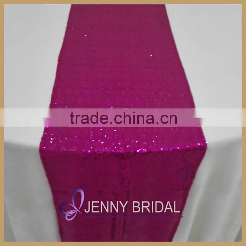SQN#13 well-made best price decorative table runner round table,sequin table runner