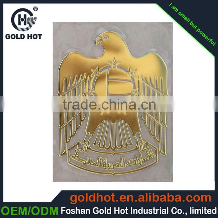 Custom thin silver metal stickers,electroforming foil logo sticker metal stickers with 3M