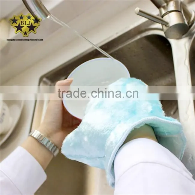 China Supplier Natural Microfiber Wood Fiber Super Absorbent Magic Xylon Cloth For Dish Cleaning Washing Gloves
