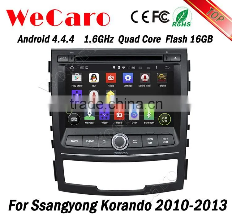 Wecaro WC-SY7067 Android 4.4.4 7" WIFI 3G car multimedia system for ssangyong korando car dvd player 2010 2011 2012 2013