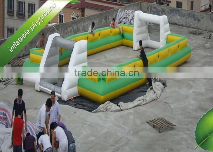 Giant inflatable soccer field inflatable football playground for fun,super fun inflatables