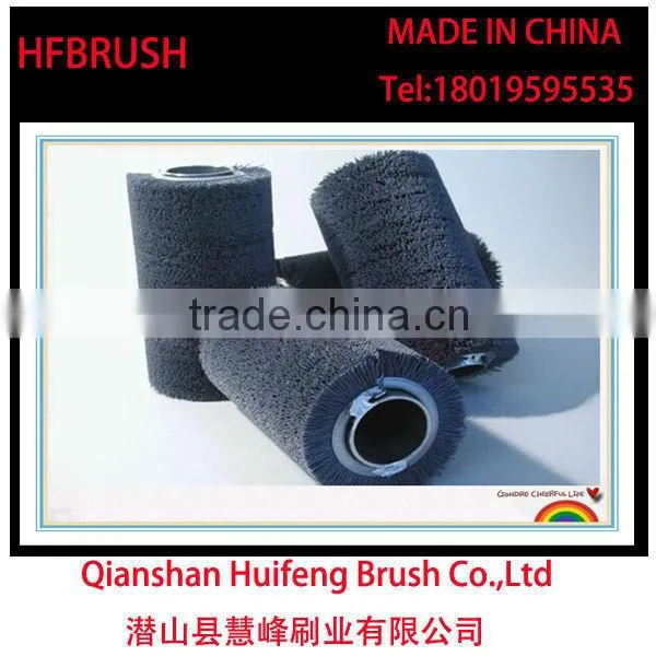 Roller brush to machine polishing
