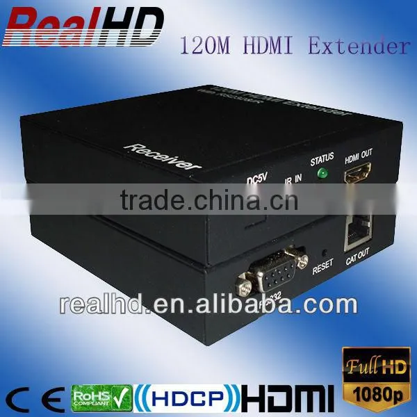 2016 China Hottest 16X16 120m Coax HDMI Extender with IR+RS232+Remoter