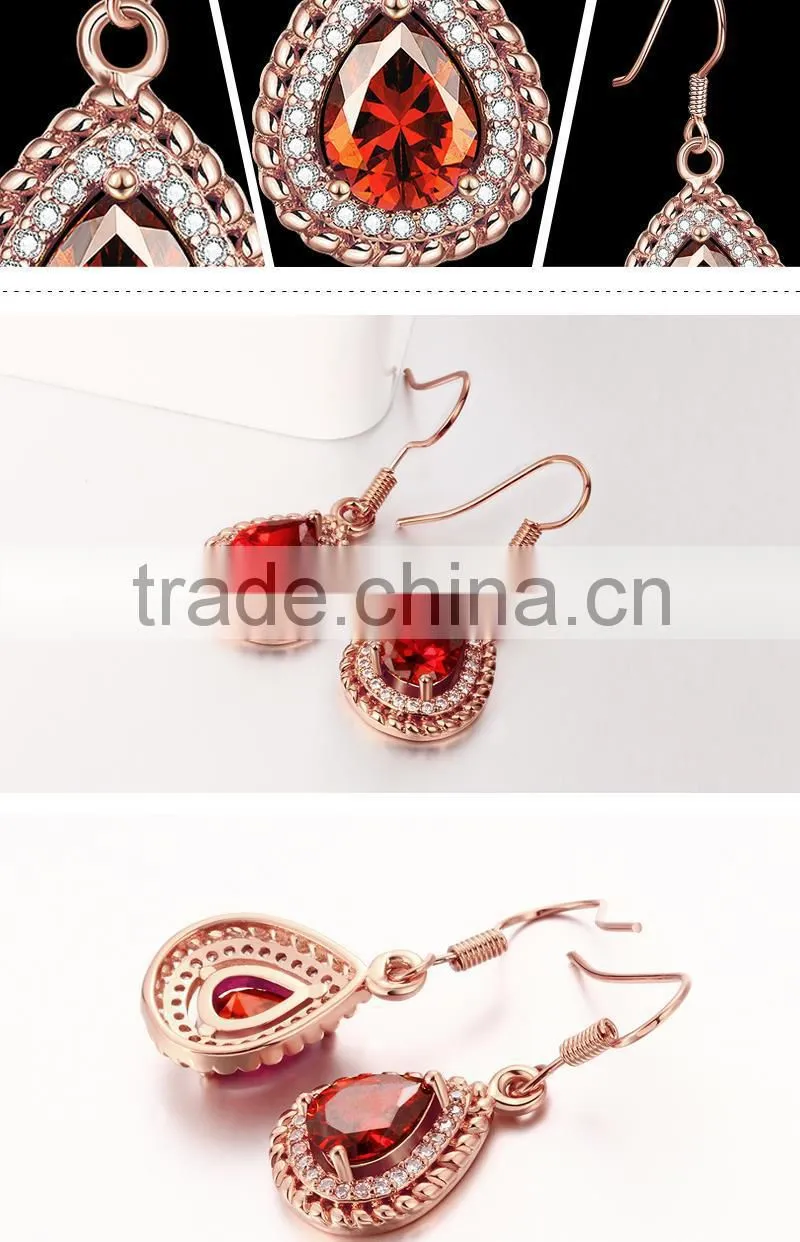 2015 new latest design indian gold jhumka crystal earring for young women