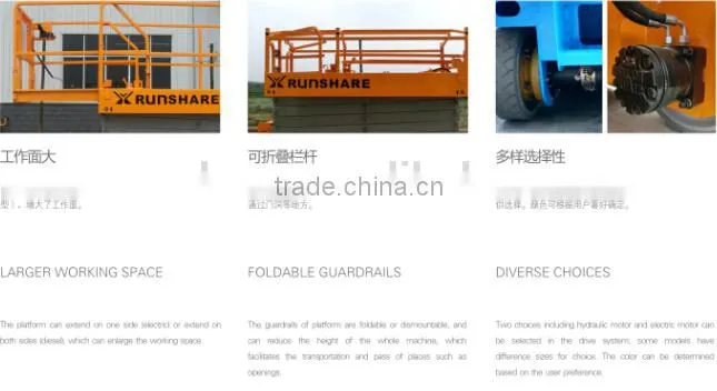 CE approved best price self propelled 5m mini electrical scissor lift