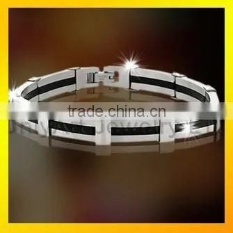 Stainless steel fitness bracelet 2016 fashion accessories bracelet