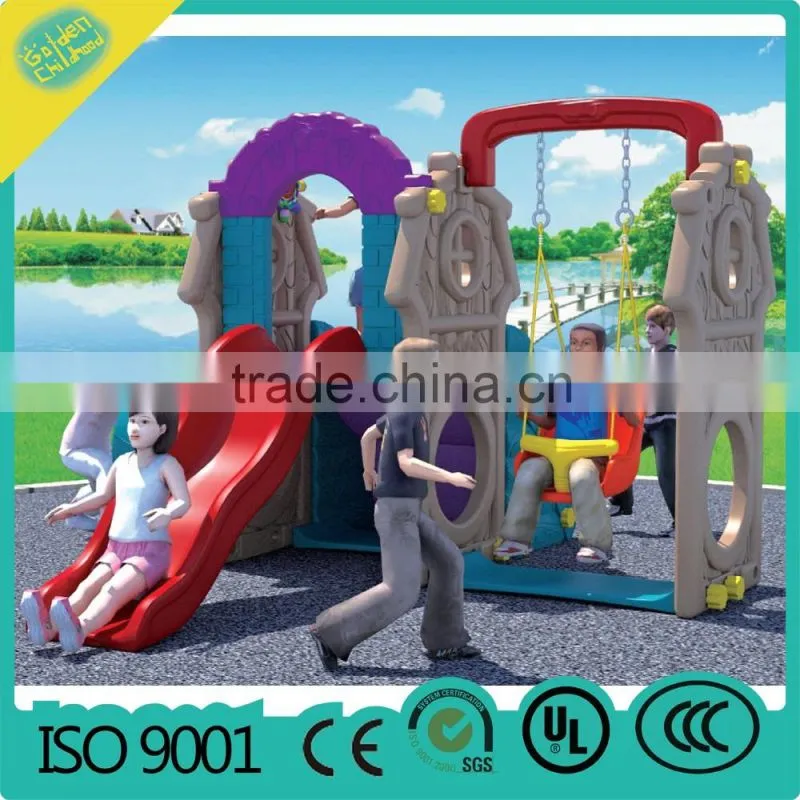 kindergarten baby slide , outdoor small children plastic slide