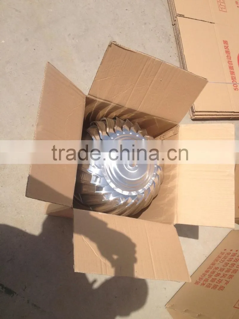 Greenhouse and poultry farm roof turbine ventilator fan