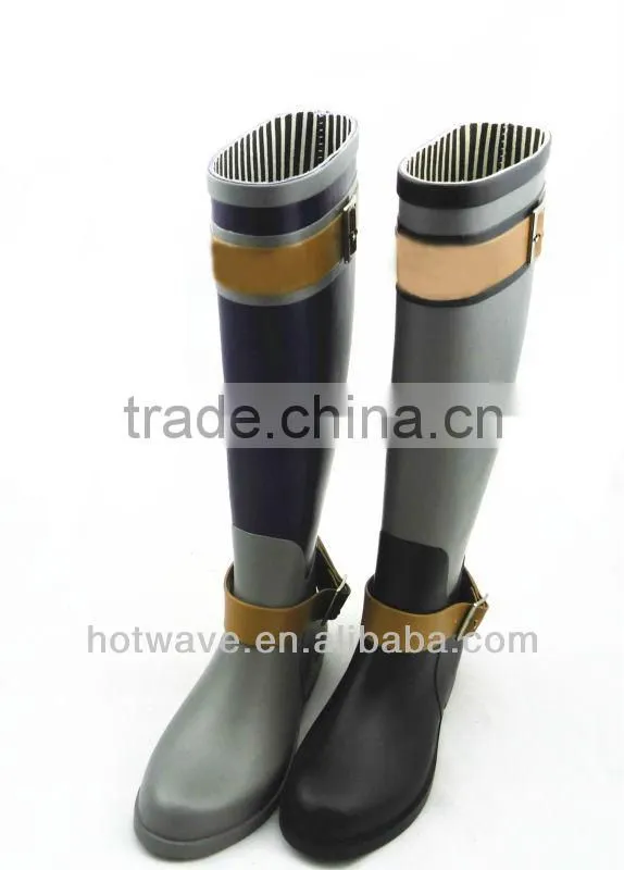 2014 new style lady's fashion rainboots,rubber boots