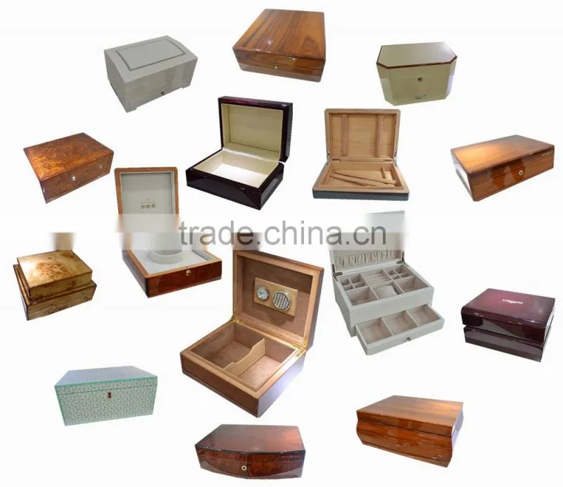 Elegant high gloss wooden jewellery box