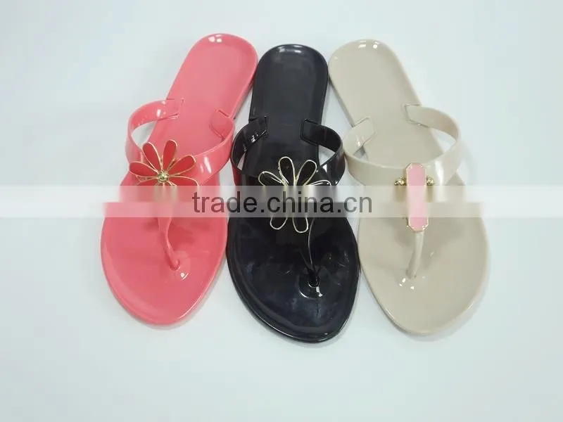 PVC Jelly Good quality T strap Slipper 2015