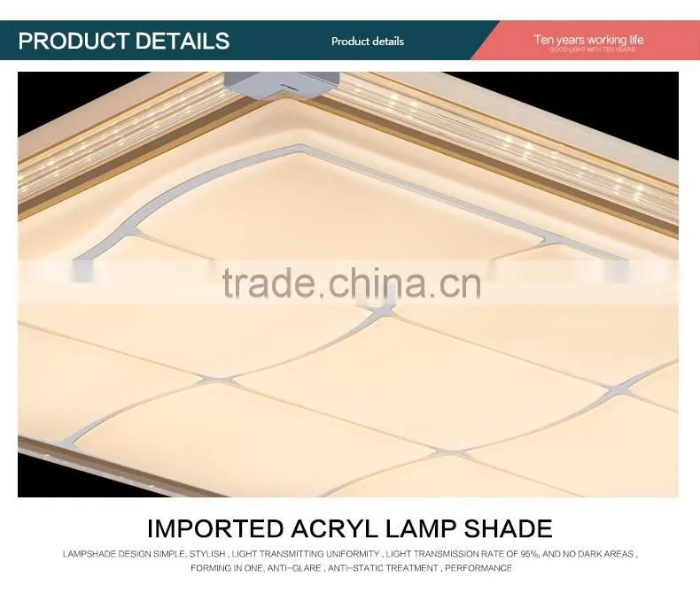 2015 hot sell decorative acrylic ceiling light made in china led ceiling spot light covers