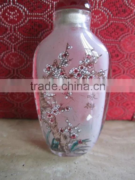 Chinese Traditional snuff box c/w Plum blossom cymbidum bambooand chrysantheum
