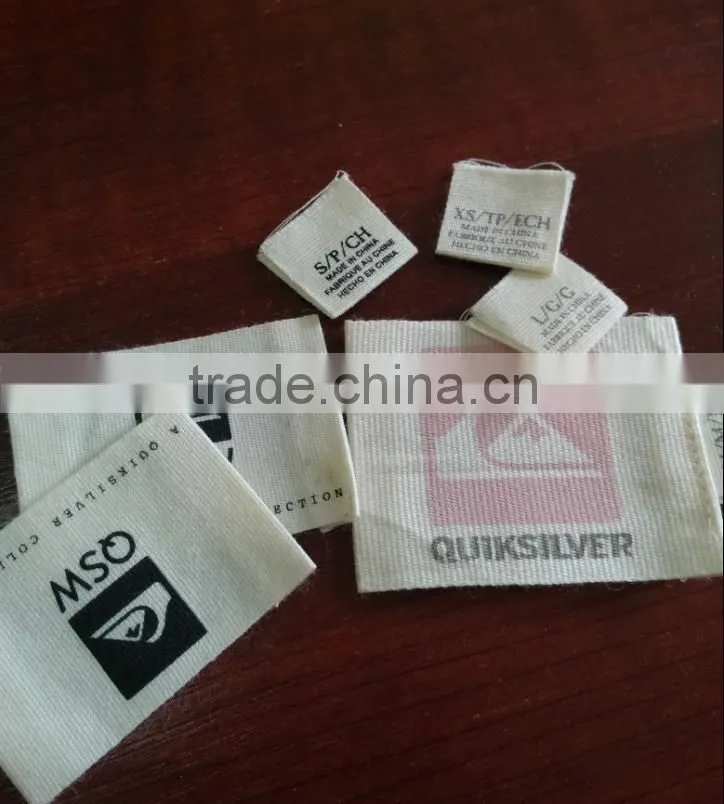 Allta Group custom cotton woven printed label for clothing