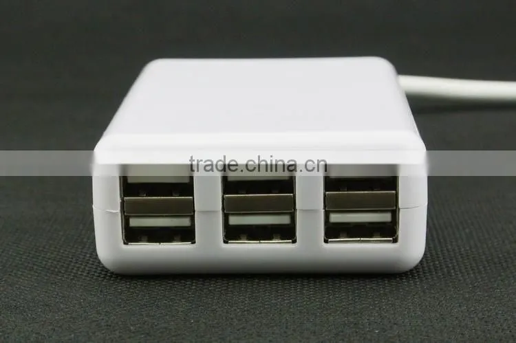Multi-function 6 Ports usb chargers, total output 6.0A
