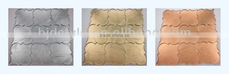 300x300 silverleaf glass mosaic 12''x12'' waterjet glass tile(wj2)
