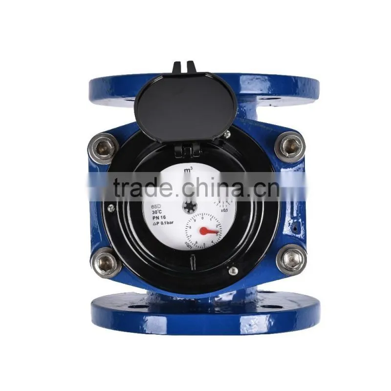 LXLC-50~65E Black Detachable Vane Wheel with Dry Type Register for Horizontal Woltman Cold Water Mater Water Flow Meter