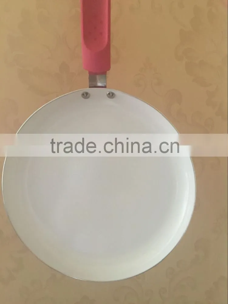 Aluminum Non stick soft-touch handle griddle fry pan pizza pan