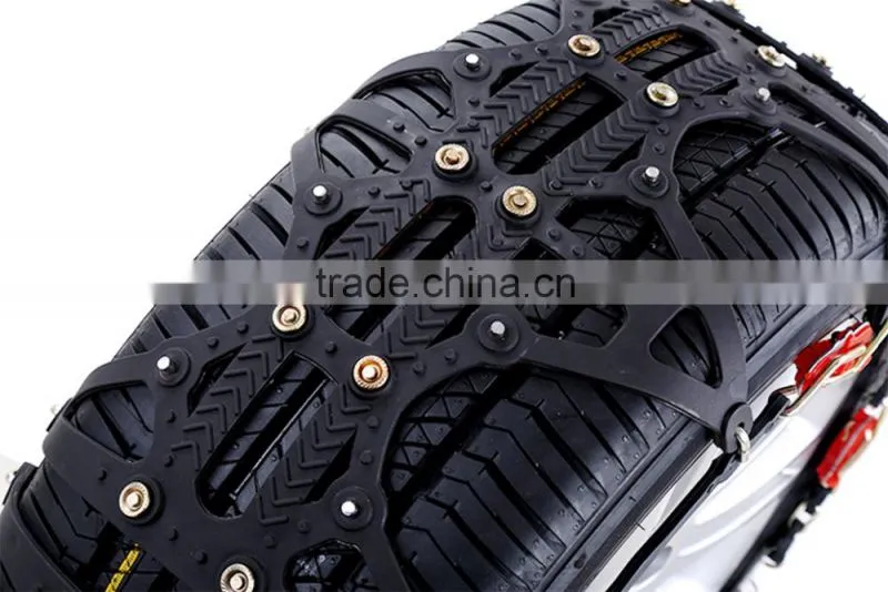 Rubber snow chain tyre protection chain