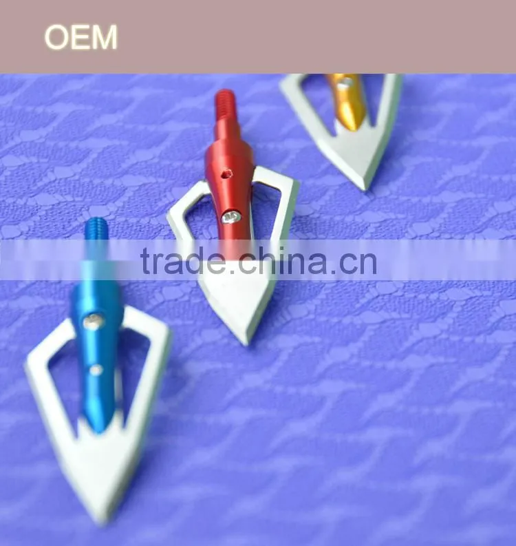 golden roadhead 100 grain 2 blade broadhead 2" X 7/8" Large incision Hunting large animals Arrow