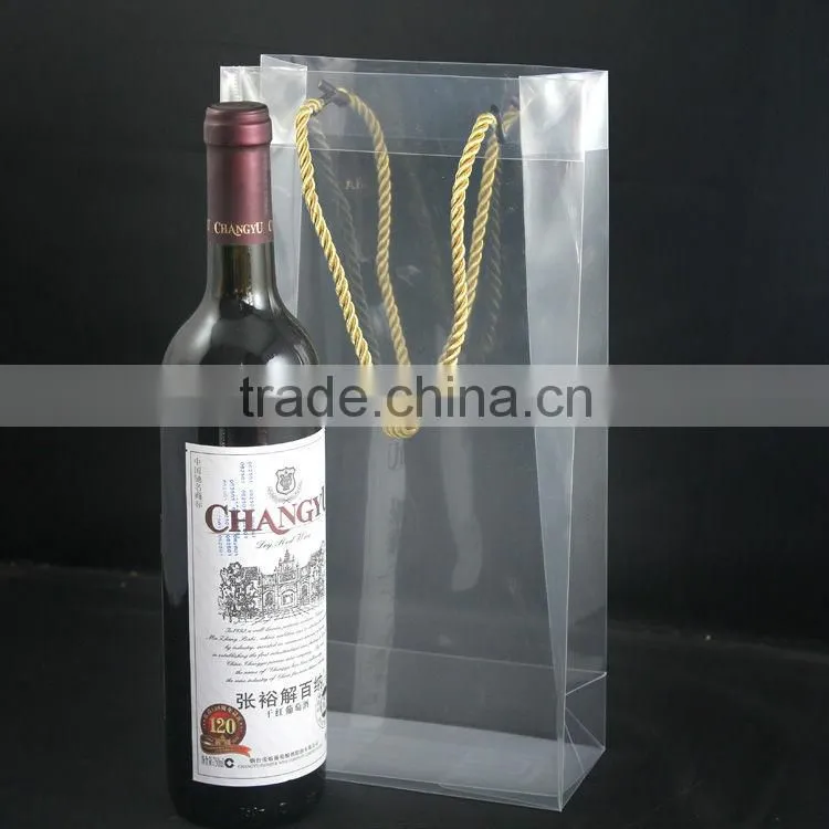 Wine bag with handle for packing