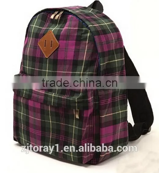 plaid kindergarten school bag backpack for kids childrens