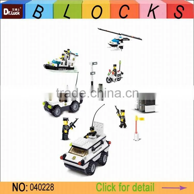 hot sale kids City police block building block toys