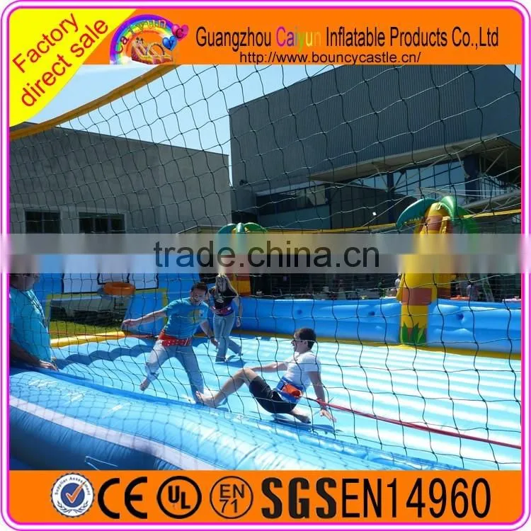 Hot soap football sale,inflatable soap football field,inflatable water soccer court