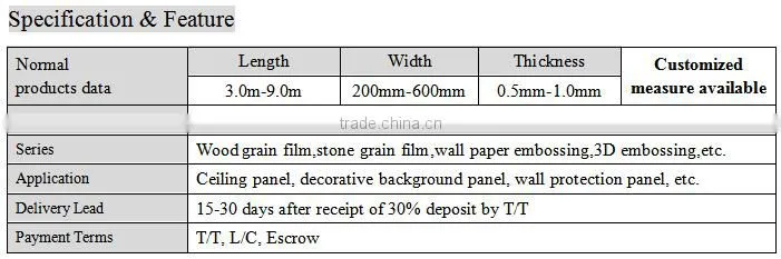 manufacture PVC wall panel