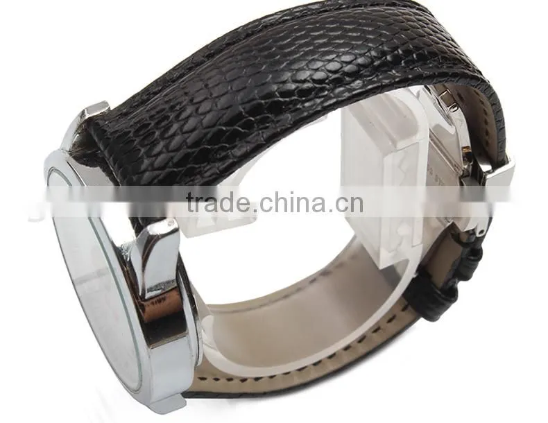 18|20|22|24mm high quality genuine leather Men and women's Watch strap with double click buckle Wholesale 3PCS