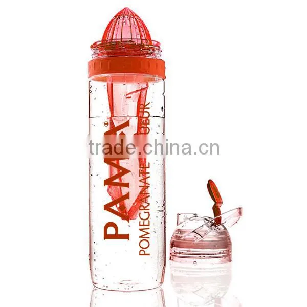 2015 upgraded FDA certified 680ml/22oz TRITAN water bottle with ice stick