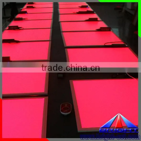 595*595mm yellow led panel, led downlight panel 5050 RGB ceiling light
