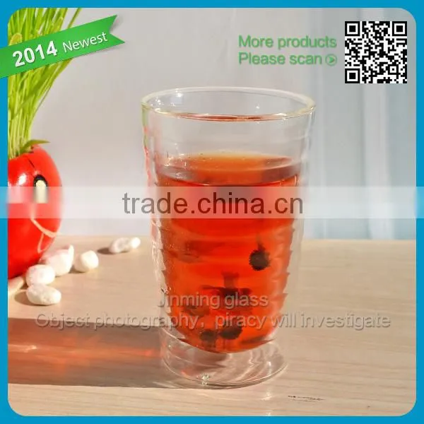 Mexican tableware glass double pint cup turkish tea glasses double wall glass tea cup
