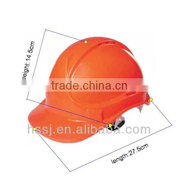 2016 CE light hard hat 100% ABS shell hard hat CE approved hard hat industrial safety hard hat with air holes