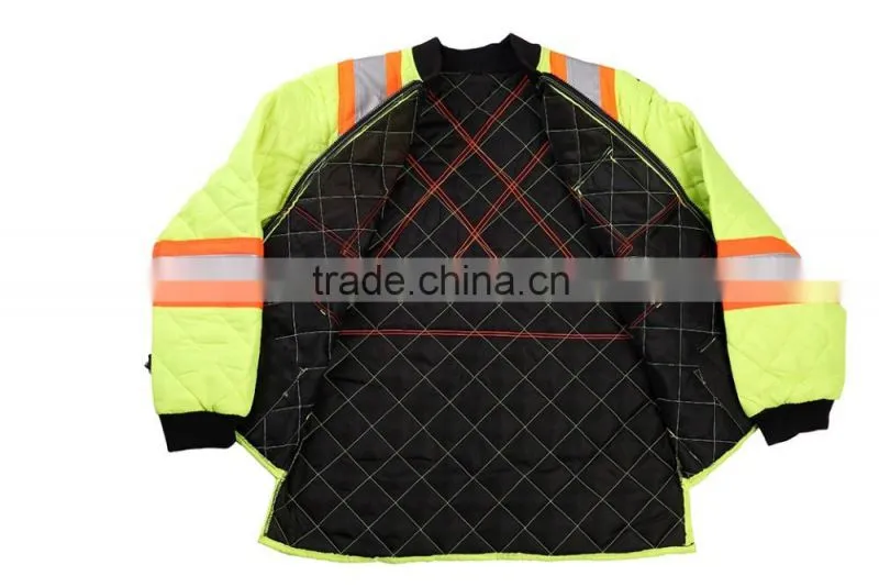 Traffic Safety Winter Jacket Safety Bomber Jacket cotton coat