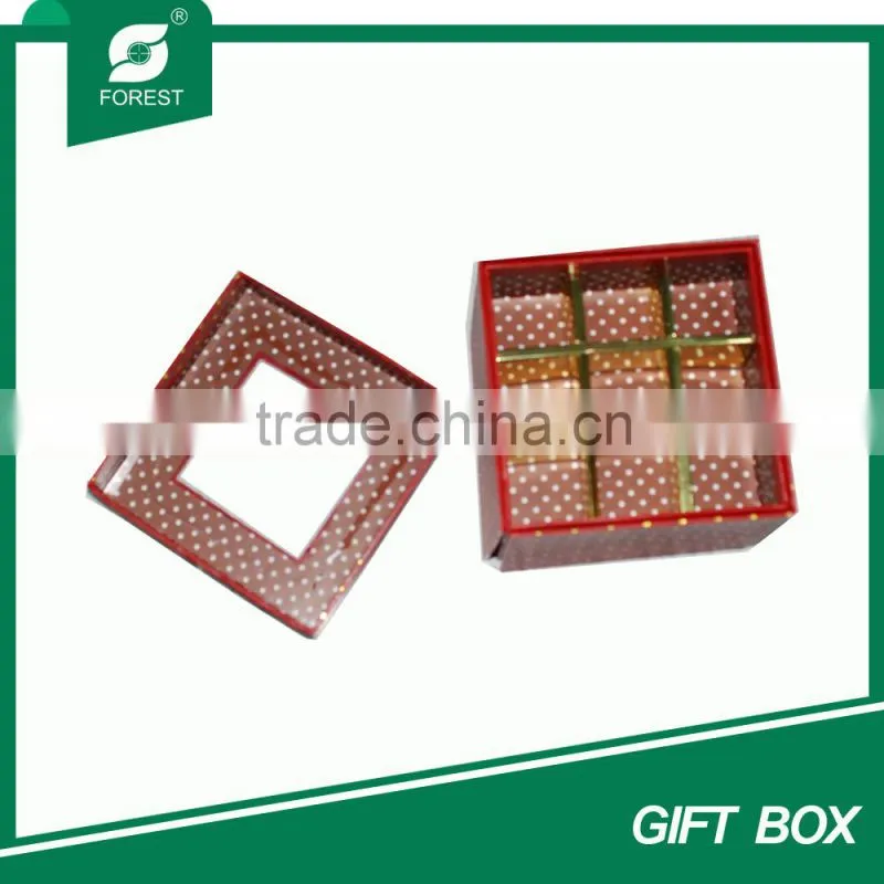 CUSTOM COLOR RIGID BOX WITH CLEAR PVC WINDOW