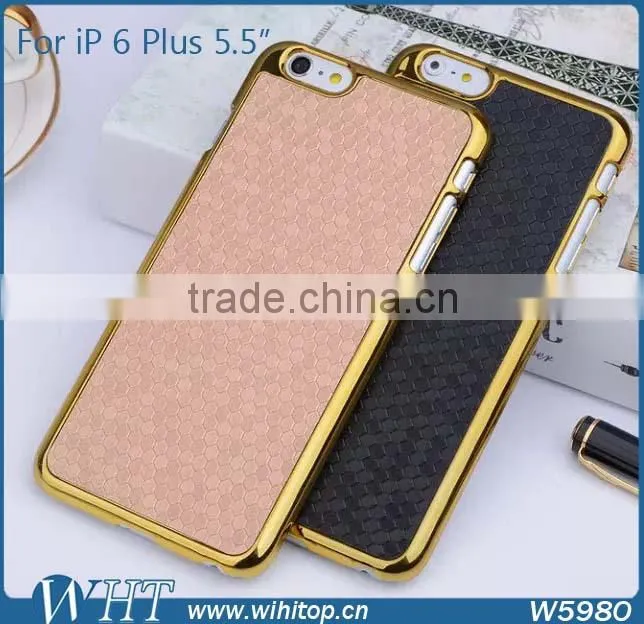 3D Diamond Skin Chromed Plastic Case for iPhone 6 Plus 5.5 Inches