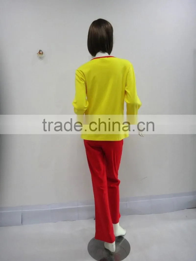 Atmospheric cartoon cute bear round collar pajamas women