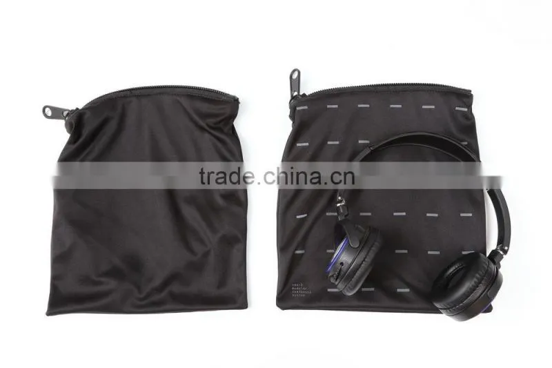 Headphone Earphone Winding wire accessories , Purpose Zipper PU & EVA Case Pouch