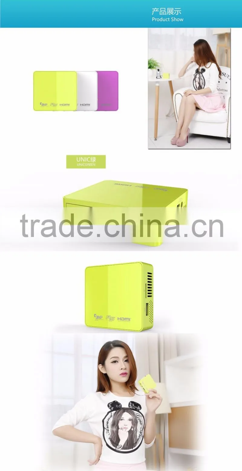 2016 Mini Small Pico LED Projectors Palm Size DLP Projector Easy to Carry (SMP50)