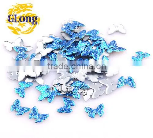 10*13mm Hot Fix Iron-on Nailhead Butterfly Aluminum With Irregular Spots DIY For Bag Shoe Phone Case Garment #GT093A-13P(Mix-s)
