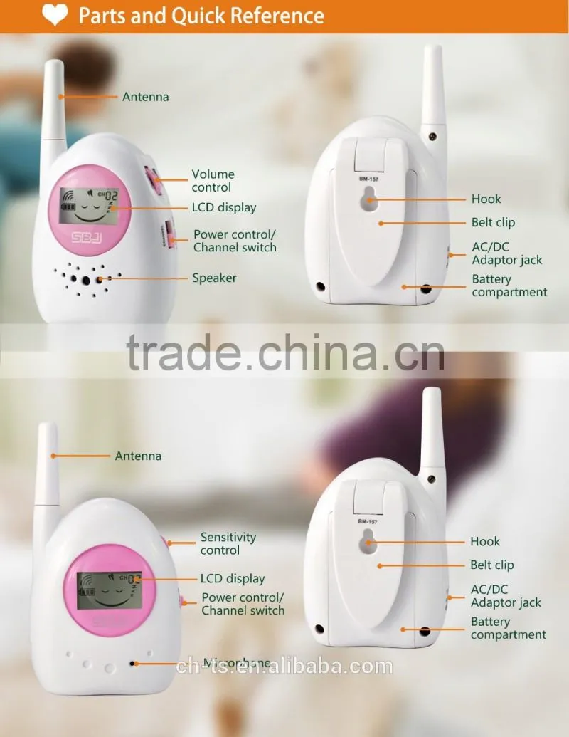Wireless Walkie-talkie Baby Phone monitor